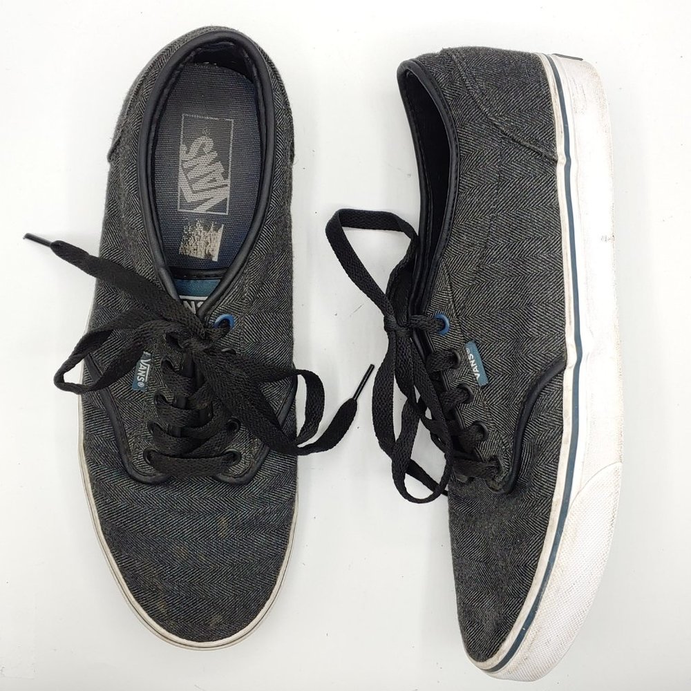 Vans mens 11 Sneakers Gray 721356 Lace Up Low Top